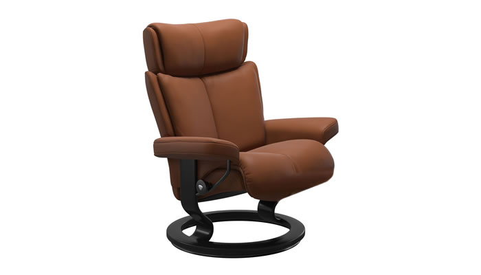 Stressless Magic with Classic Base in Paloma New Cognac Leather